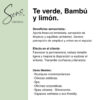 Te verde, bambú, y limón. 120 ml.